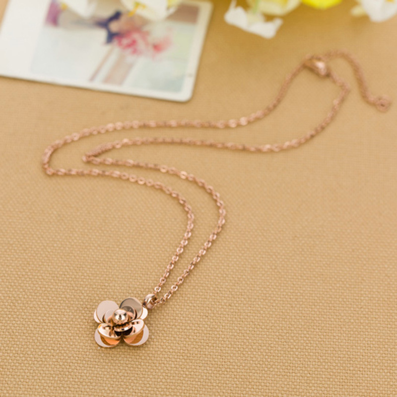Rose Titanium Steel Necklace