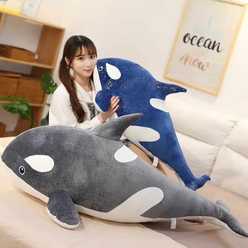 Cute whale pillow doll