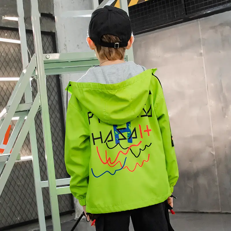 Waterproof and breathable children's windbreaker