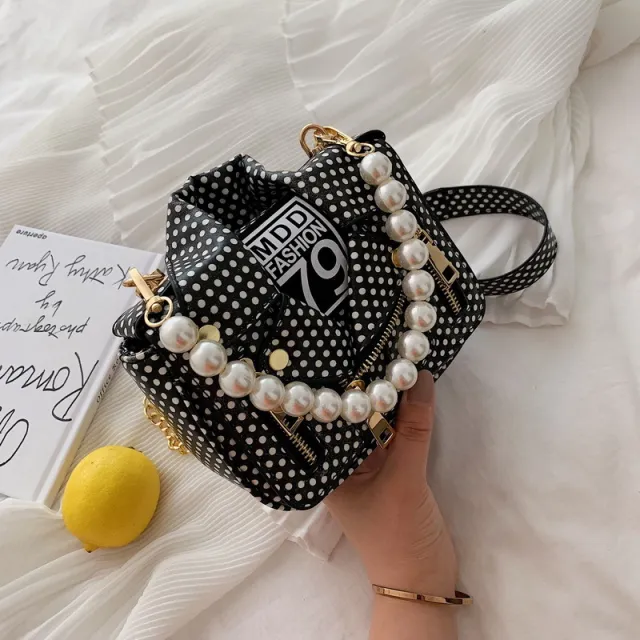 Clothes pearl handbag Black - Shop at LoveMi