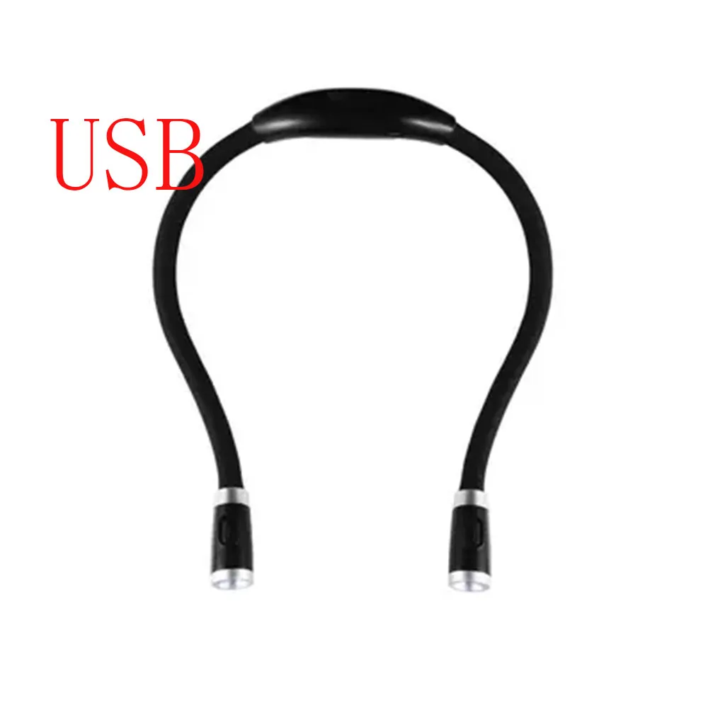 Flexible Neck Hug Book Light With LED Reading Lamp 3 Mode Portable Flashlight Soft Silicone Outdoor Camping Light Night Light – image 10