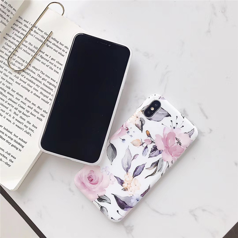 Vintage watercolor flower phone case