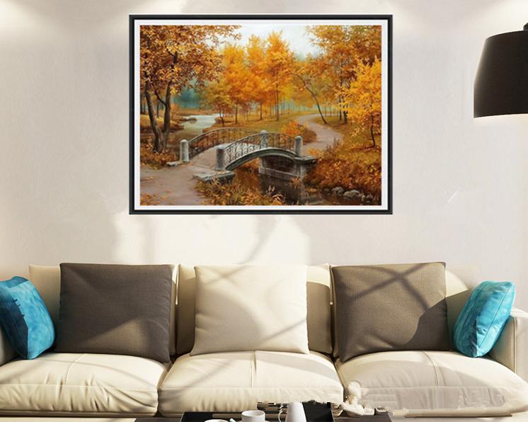 Autumn forest landscape decoration painting