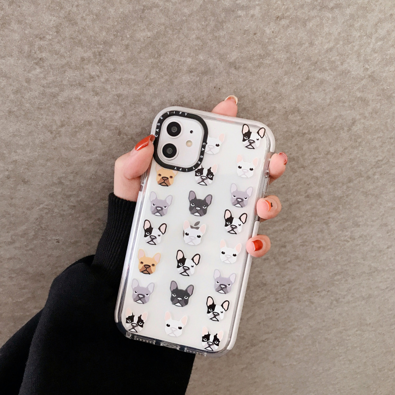 Compatible with Apple , Cute dog gradient phone case - Image 4