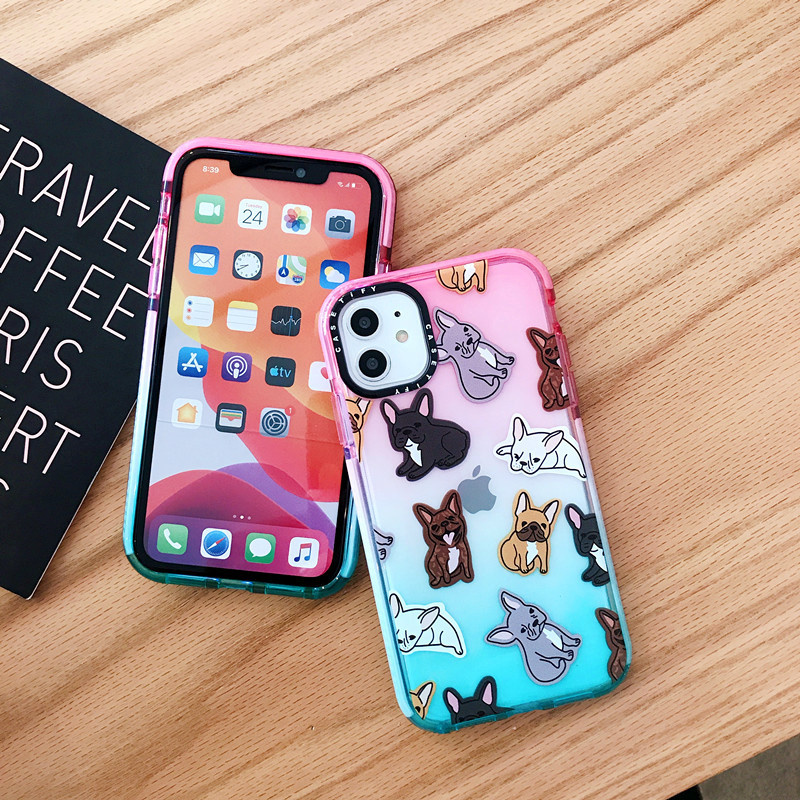 Compatible with Apple , Cute dog gradient phone case - Image 6
