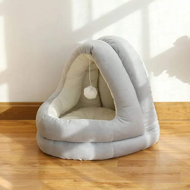 Four seasons enclosed yurt cat litter Grey - Shop at LoveMi