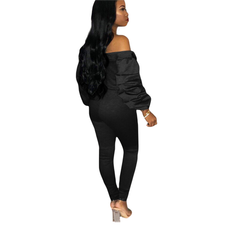 One word collar pile sleeves jumpsuit — view 2