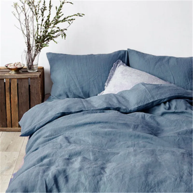 Linen four-piece suit - Grey Blue