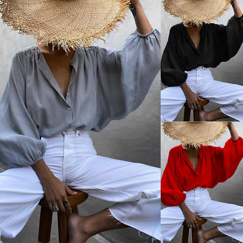 Women's solid color shirt