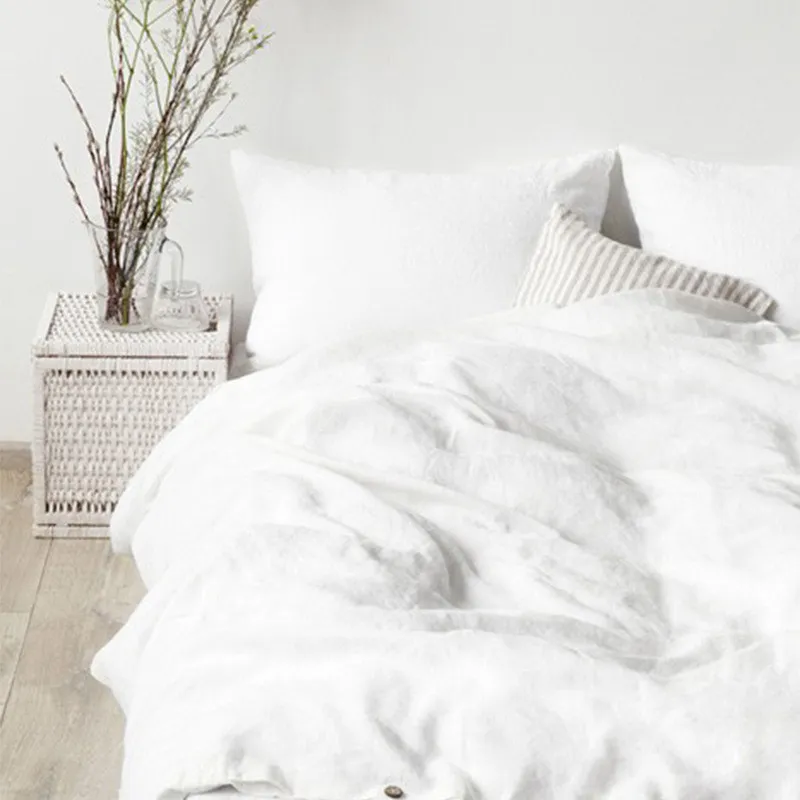 Linen four-piece suit - White