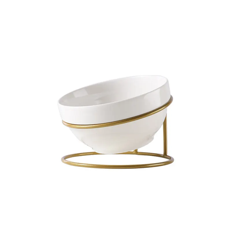 Cat bowl pet bowl - Gold