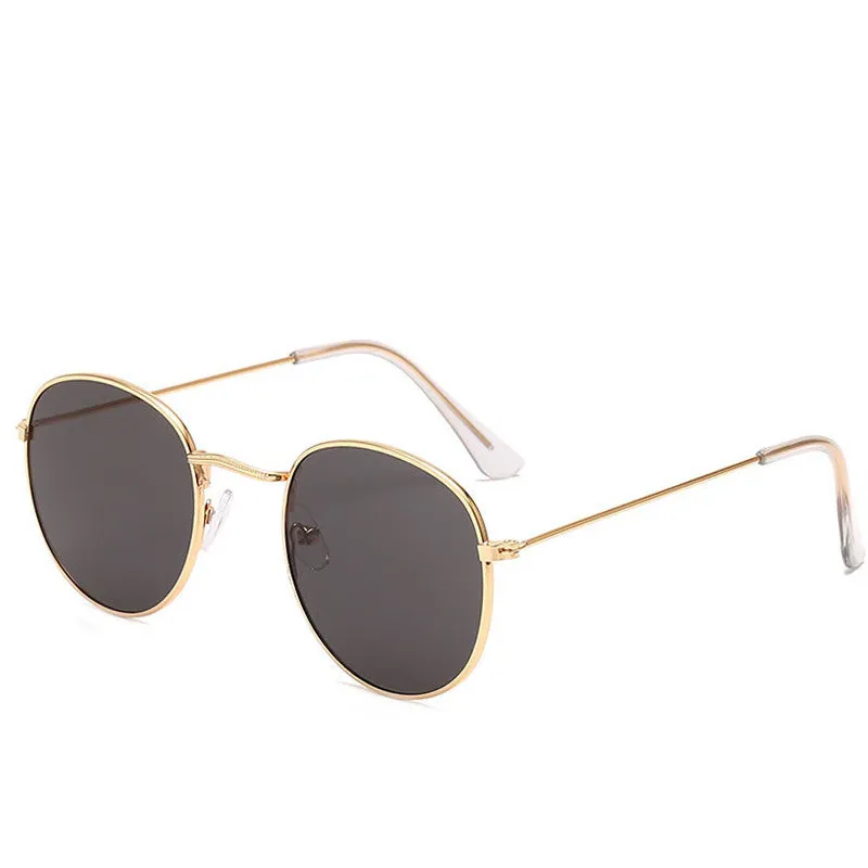 All-match metal round sunglasses - C2