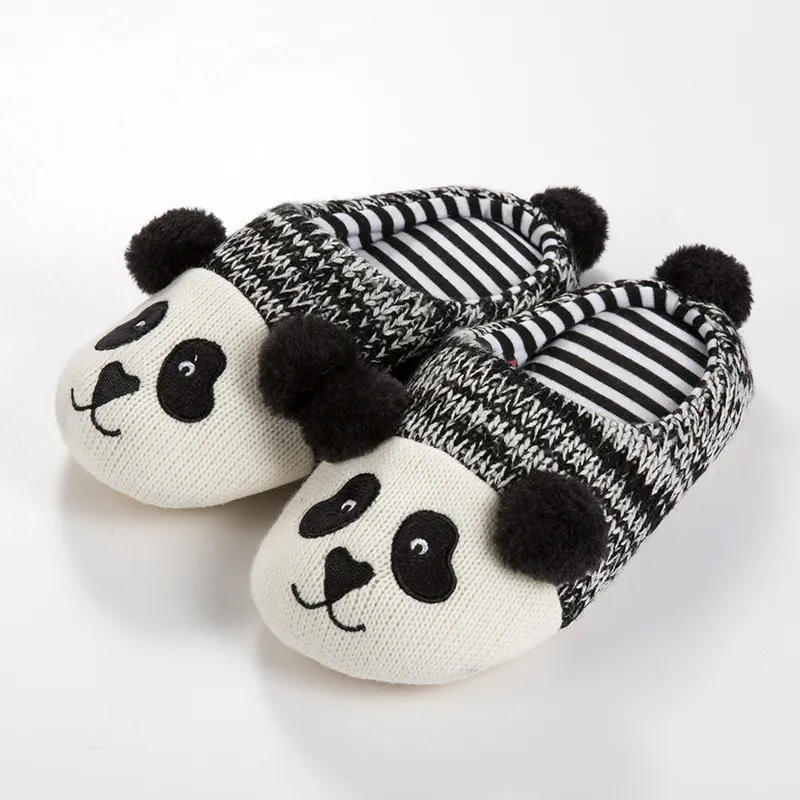 Children's animal cotton slippers - Panda Boy-21Cm