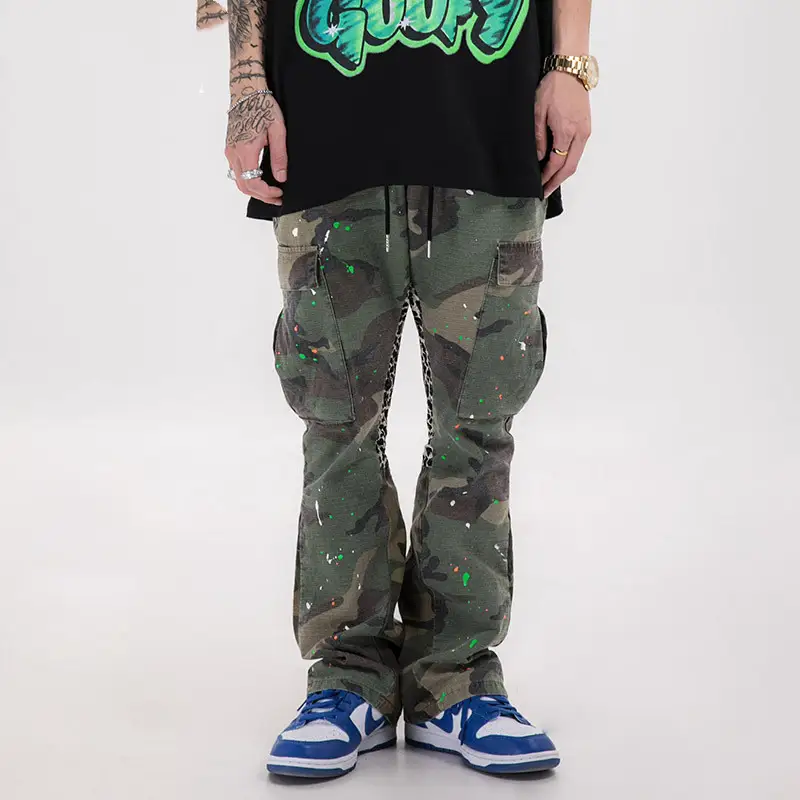 Chaopai high street camouflage overalls