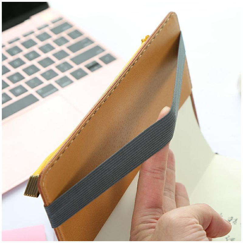 Leather elastic buckle book and pencil case