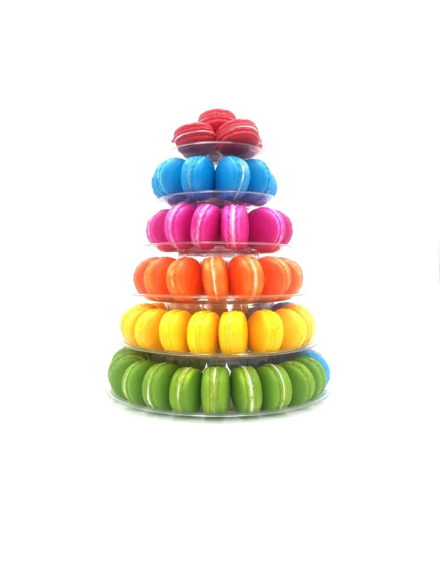 6 Layer macarons display stand Transparent - Shop at LoveMi