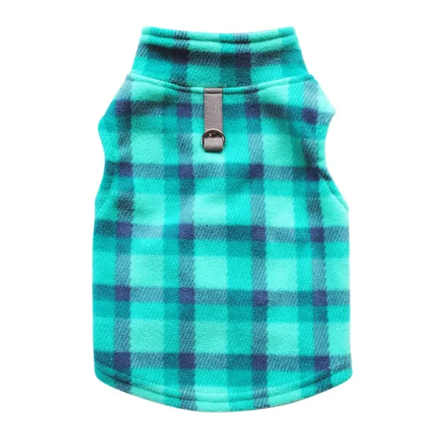 Plaid print pet clothes Green - Shop at LoveMi