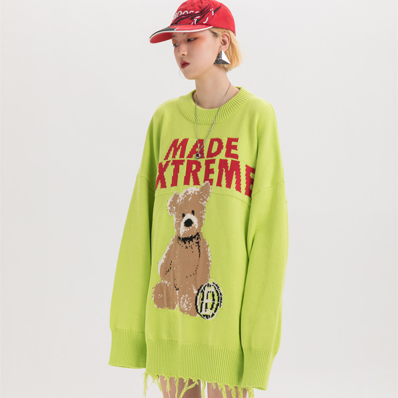 Bear knit sweater