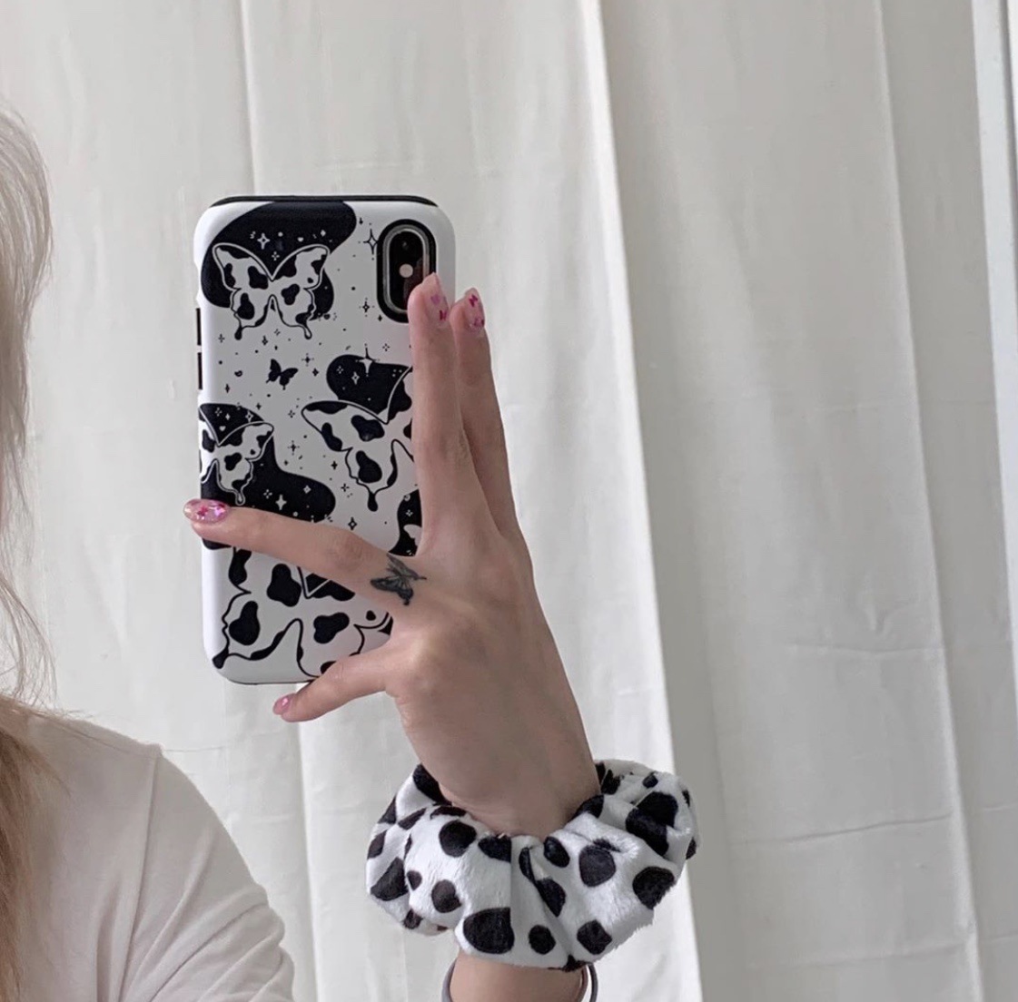 Compatible with Apple , Black butterfly phone case - Image 2
