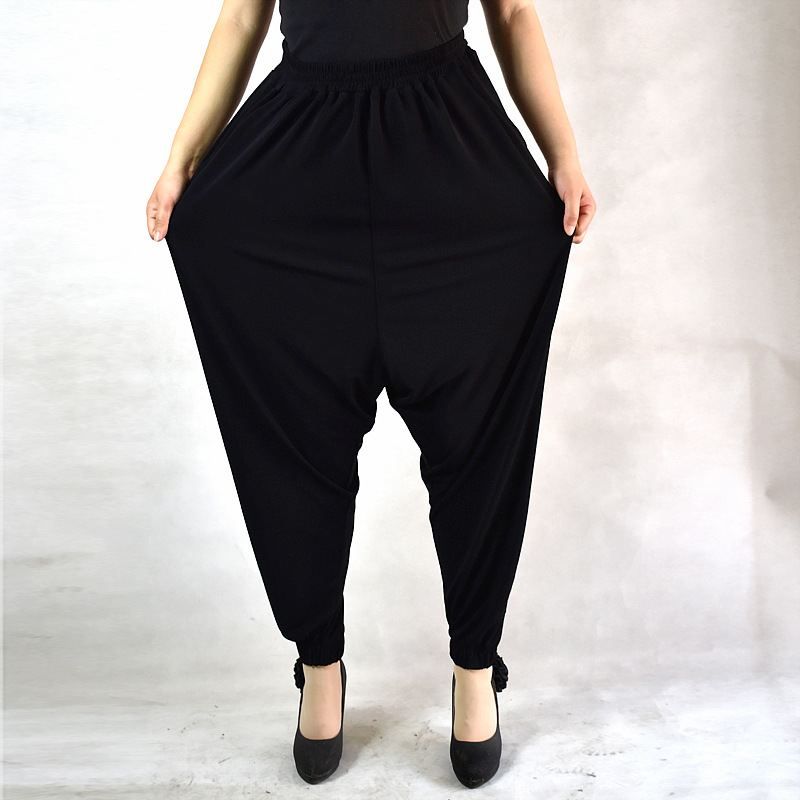 Cropped Harem Pants Black - Shop at LoveMi