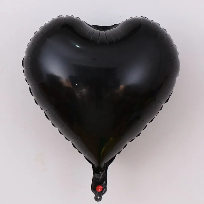 Event decoration heart-shaped balloons - Black
