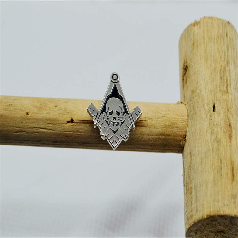 Silver-Plated Badge Brooch, picture 3 of 3