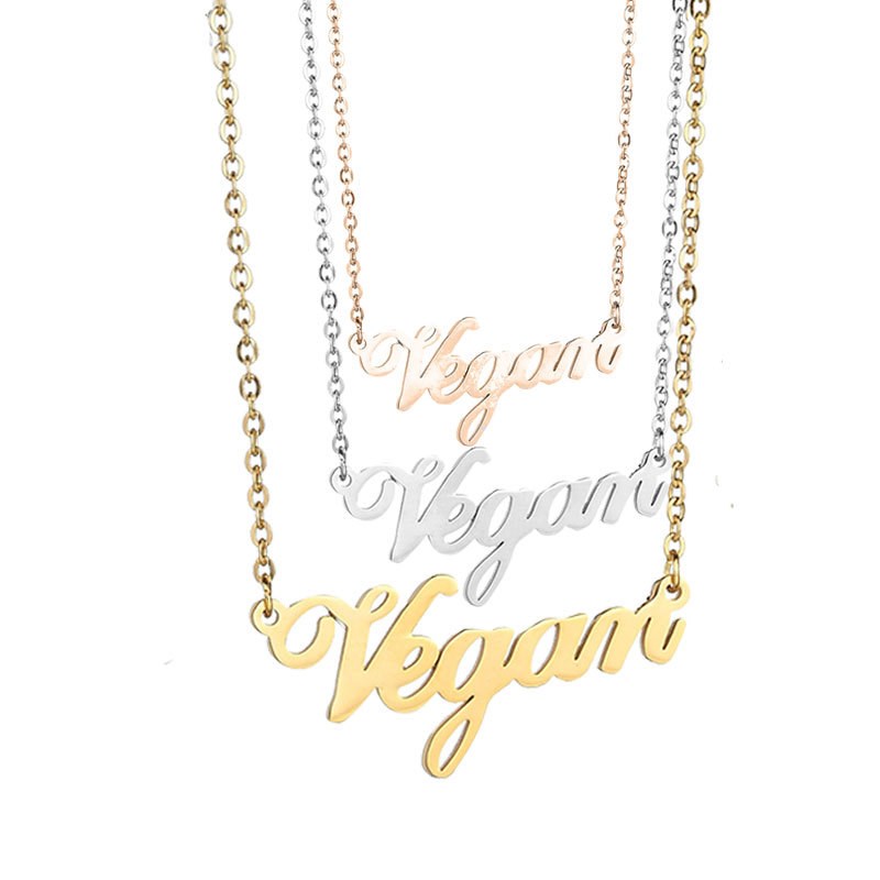 Women's Short Clavicle Chain Vegetarian Pendant