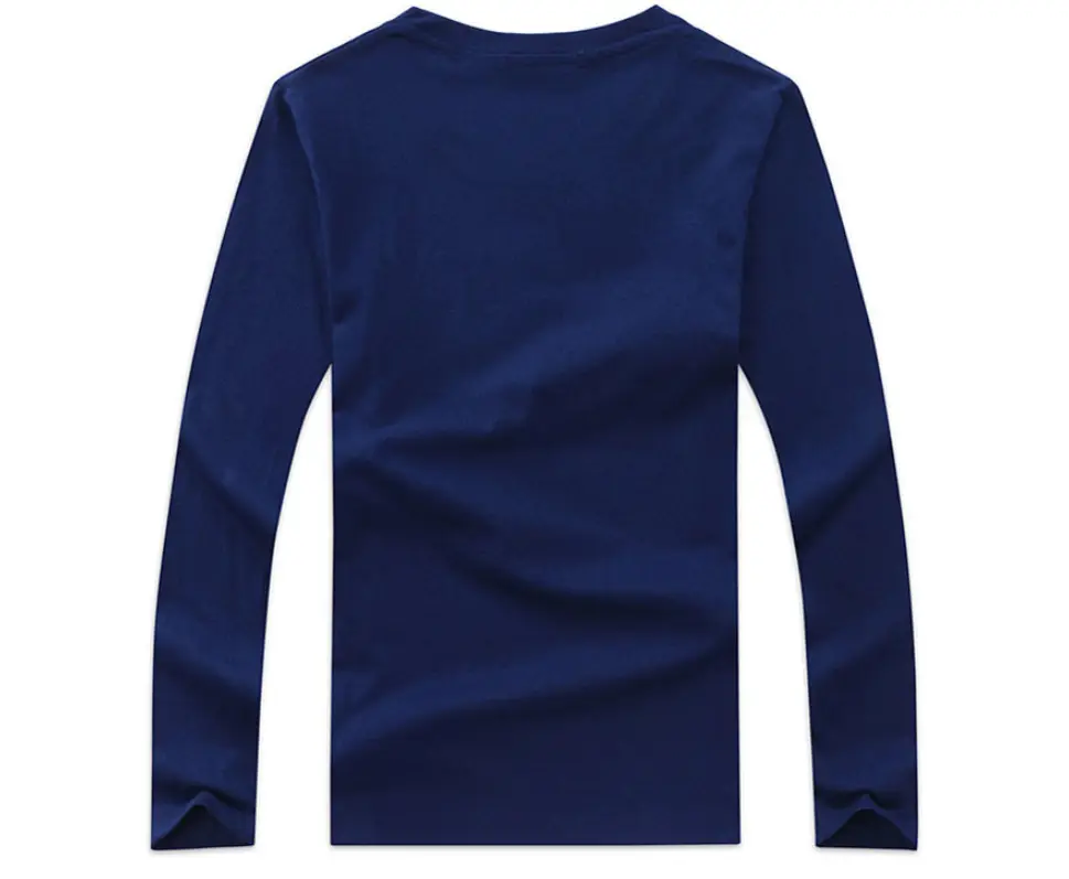 Men's printed long sleeve T-shirt