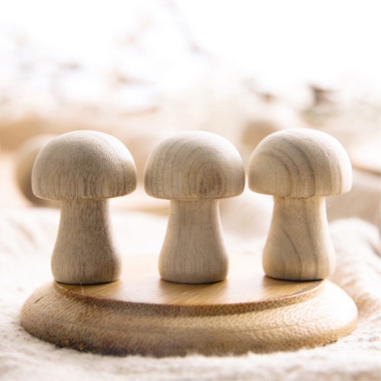 Mushroom Shaped Wooden Ball Mothballs
