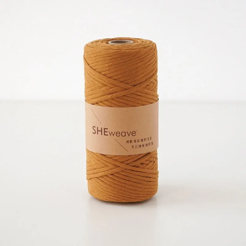 Single strand cotton rope - Caramel