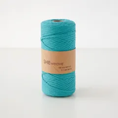 Single strand cotton rope - Clear Blue - View 1