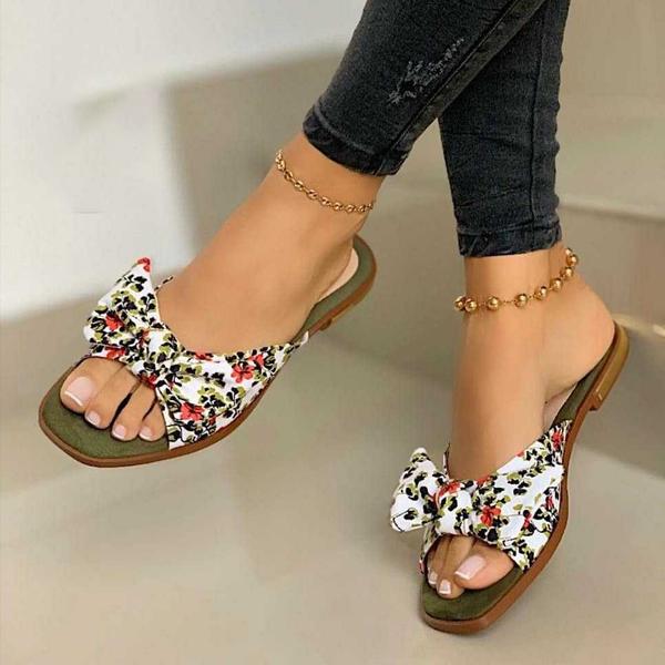 Round head outdoor slippers
