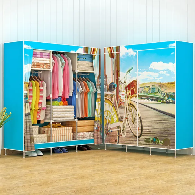 Steel tube rack clothes kitchen Blue - Shop at LoveMi