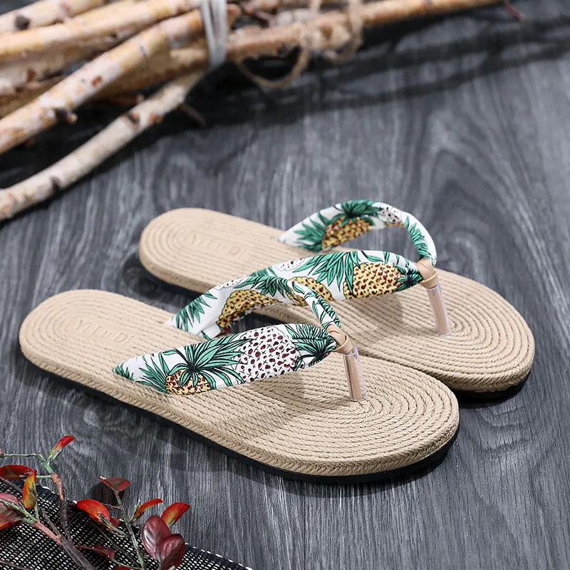 flip flops - Pineapple-35