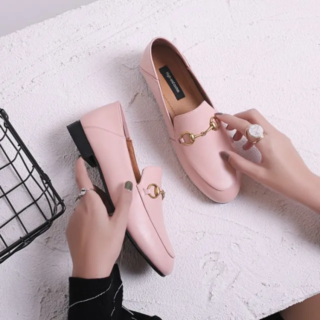 Flat casual loafers Pink - Shop at LoveMi