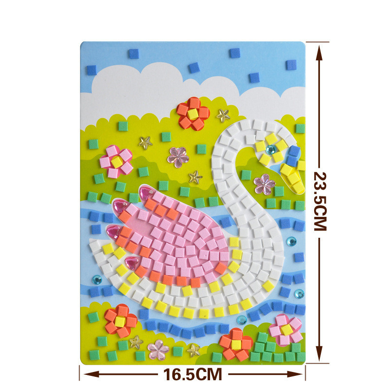 EVA mosaic puzzle with diamond