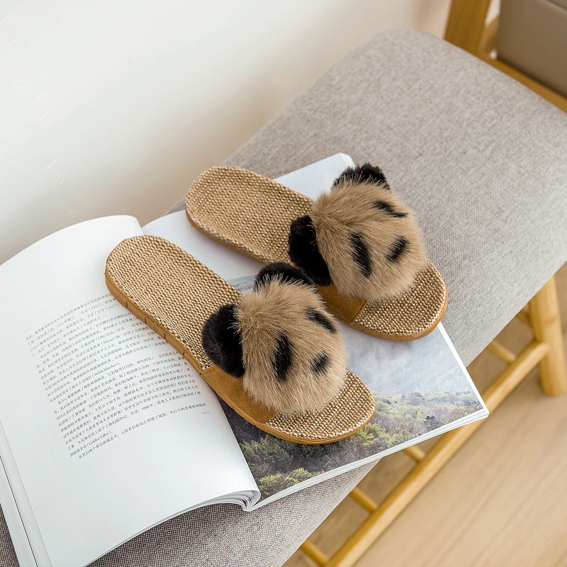 Home slippers Panda slippers Brown - Shop at LoveMi