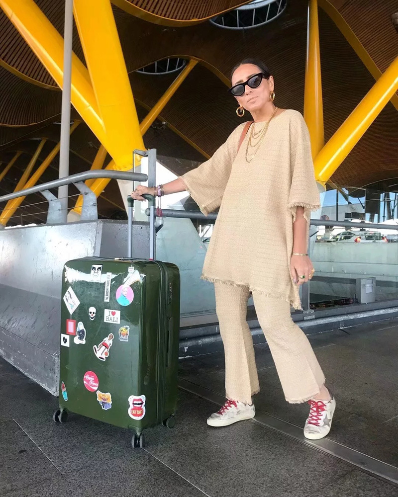 Cotton and linen yarn round neck short sleeves