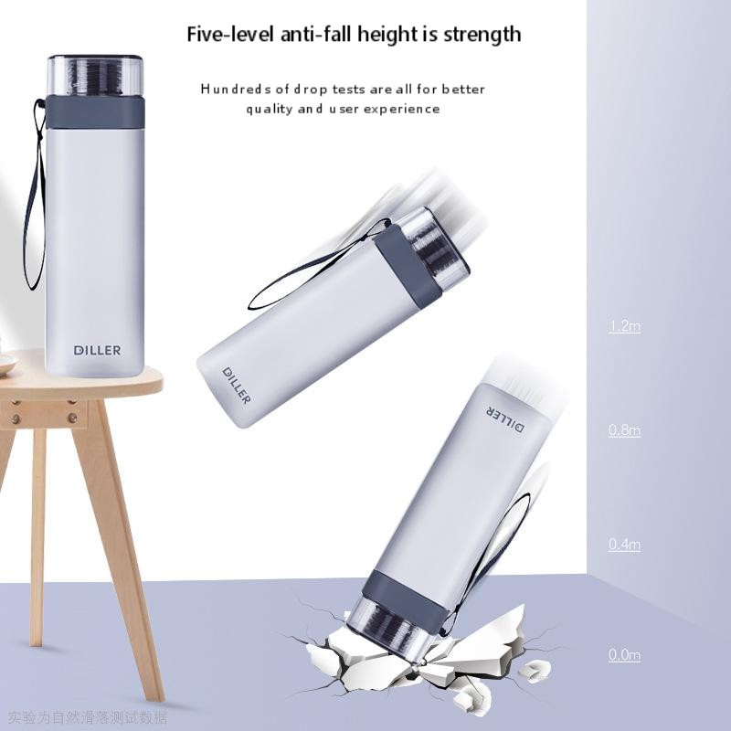 Simple frosted square water cup