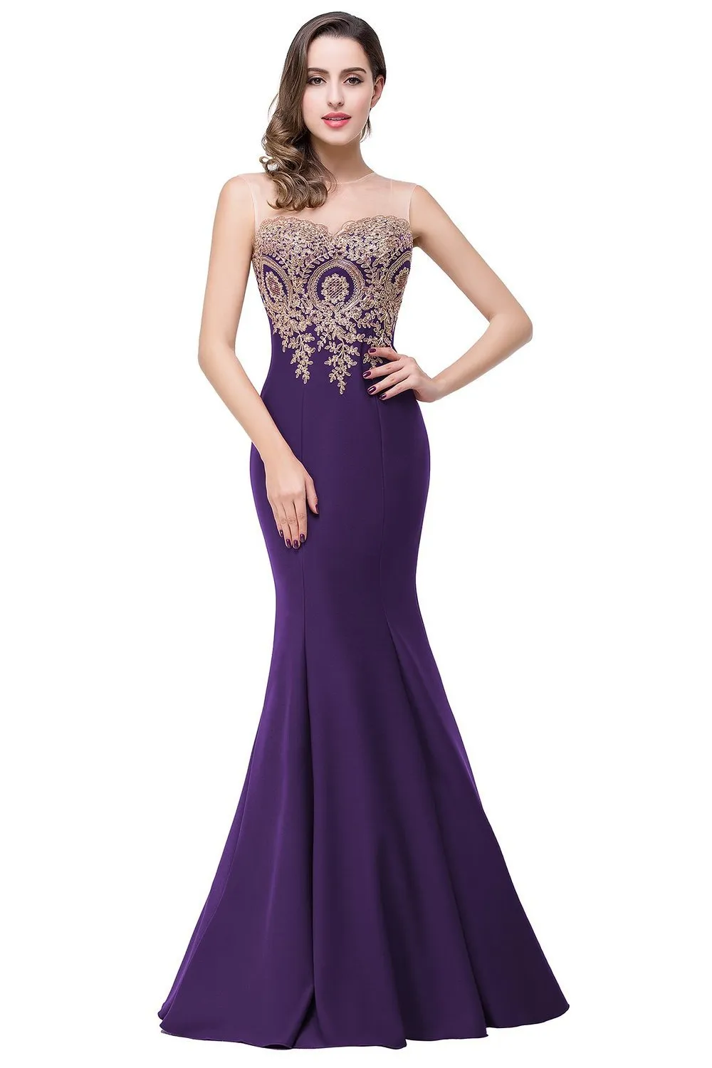 Fishtail bride toast costume - Purple