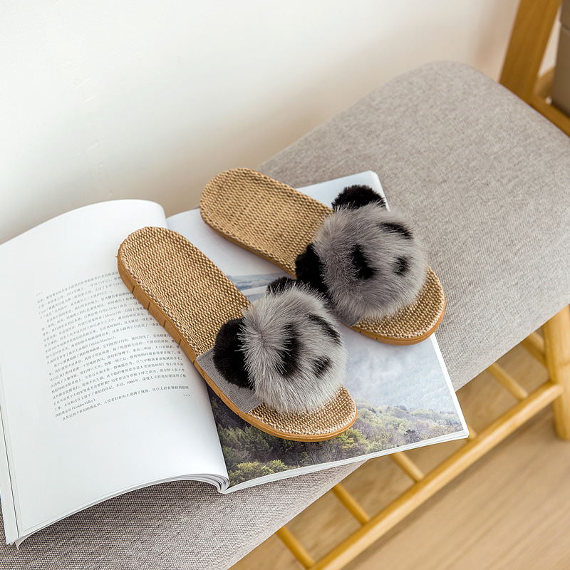 Home slippers Panda slippers Grey - Shop at LoveMi