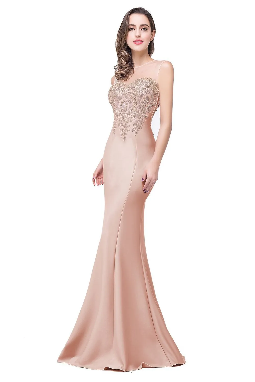 Fishtail bride toast costume - Nude