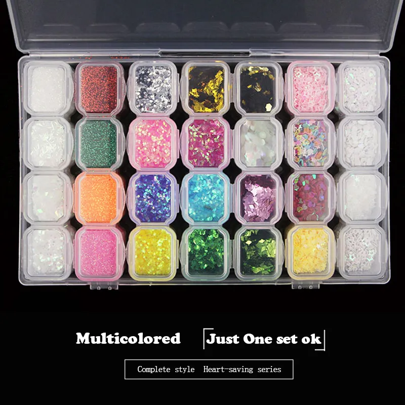 Flash storage box nail repair tool - Glitter Sequin Set