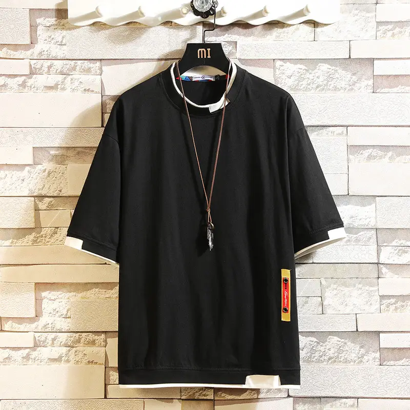 Loose round neck short sleeves
