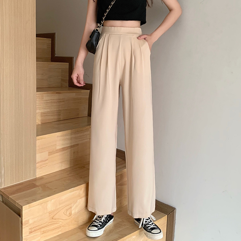 All-match straight-leg suit pants