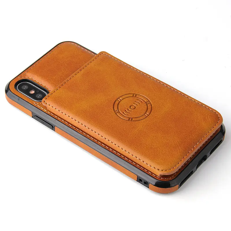 Card wallet leather case phone