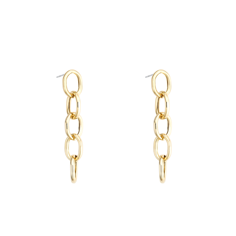 Personalized chain earrings