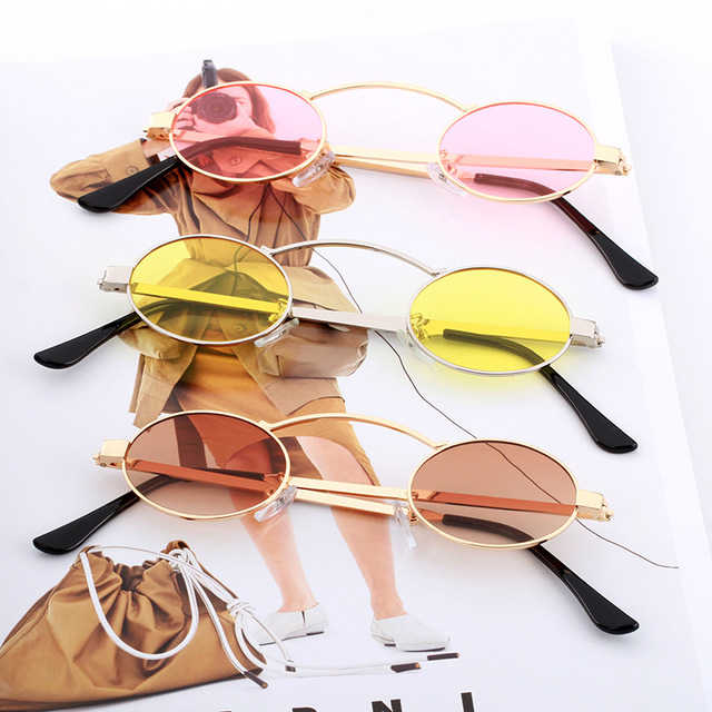 Fashionable small frame round sunglasses - Image 3