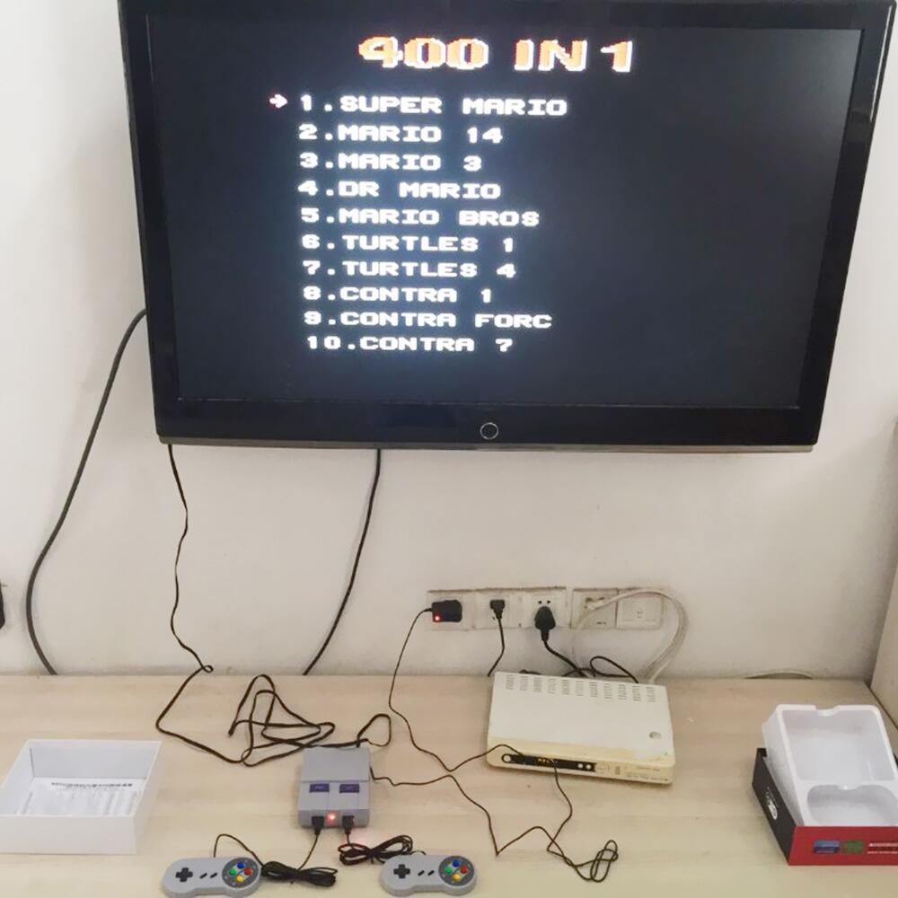 Console de jeux FC Rouge et Blanc — Machine de jeu classique 5