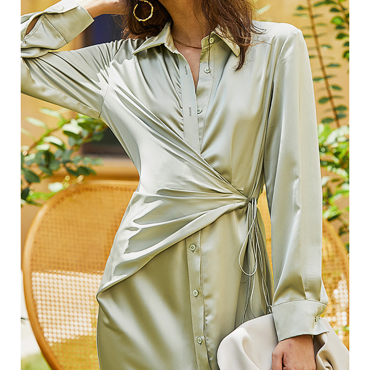 Ladies irregular long shirt skirt